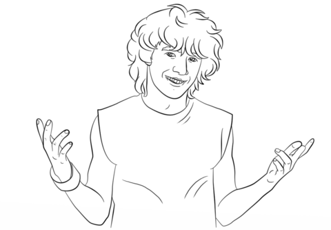 Logan Reese from Zoey 101 Coloring page