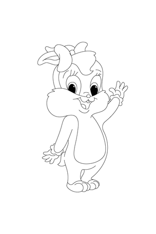 Lola Is Happy To See You Coloring page