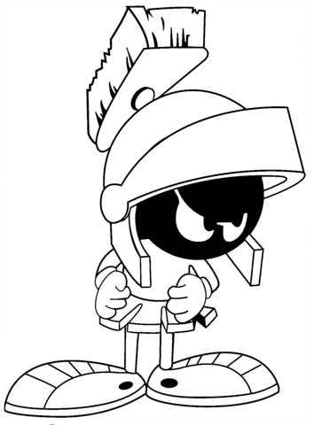 Looney Tunes Marvin the Martian Coloring page