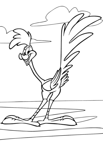 Looney Tunes Road Runner Coloring page