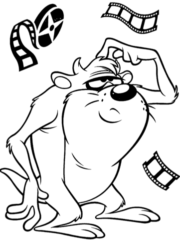 Looney Tunes Taz Coloring page