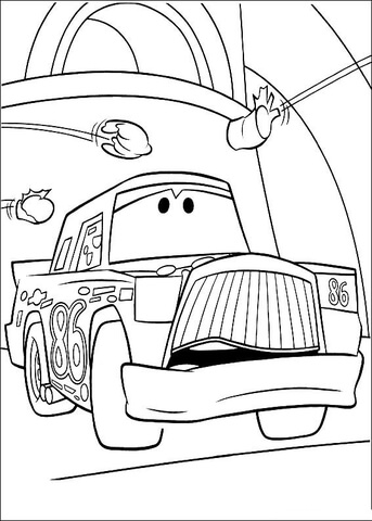 Chick Hicks is a Loser Coloring page