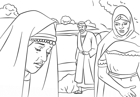 Lydia and Paul Coloring page