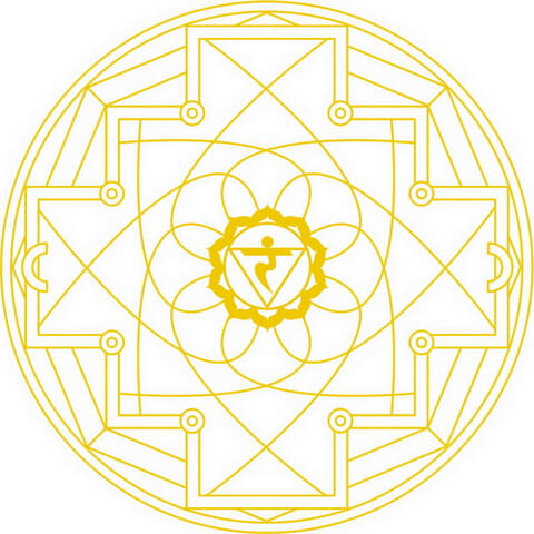 Manipura Chakra Mandala Coloring page