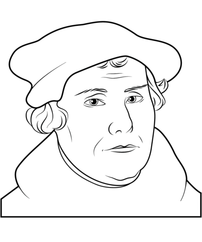 Martin Luther  Coloring page