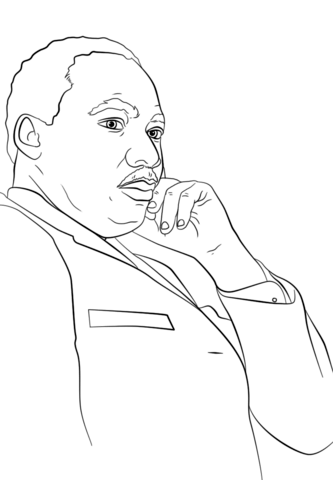 Martin Luther King, Jr. Coloring page