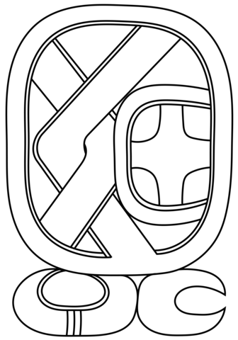First Maya Month - Pop Coloring page