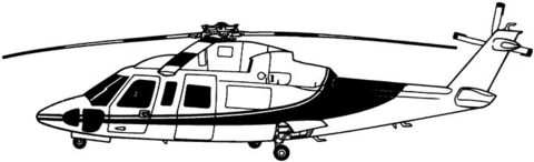 Medic Helicopter Coloring page