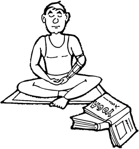 Meditation  Coloring page