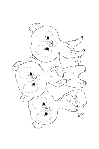 Merida's Brothers Coloring page