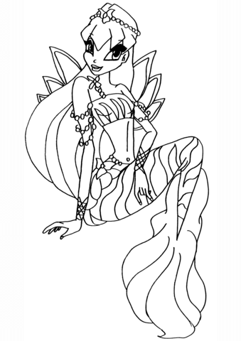Mermaid Stella Coloring page