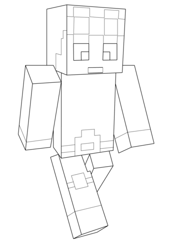 Minecraft Dantdm Coloring page