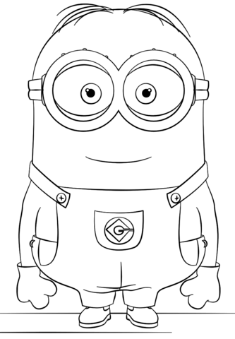 Minion Dave Coloring page