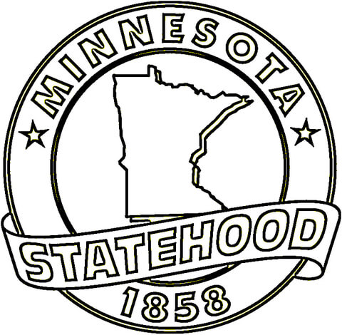 Minnesota State  Coloring page