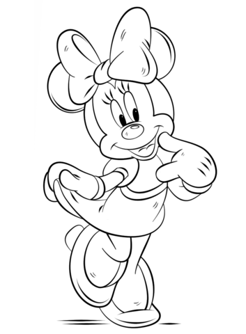 Minnie Mouse Coloring page