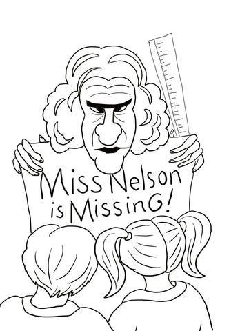 Miss Nelson is Missing Coloring page