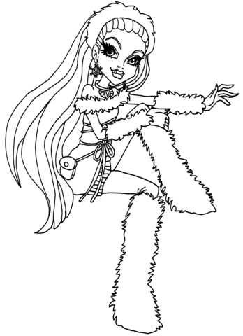Monster High Abbey Bominable Coloring page