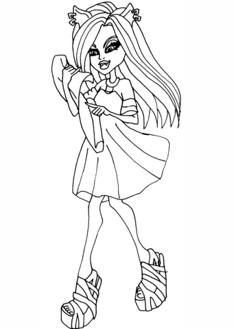Monster High Clawdeen Coloring page
