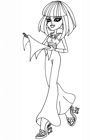 Monster High Cleo de Nile Coloring page