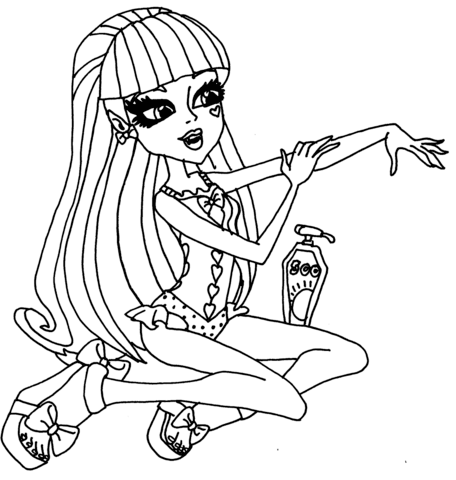 Monster High Draculaura Coloring page