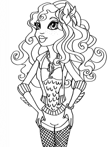 Monster High Lagoona Blue Coloring page