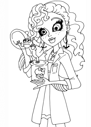 Monster High Lagoona Coloring page