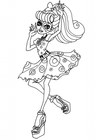 Monster High Operetta Coloring page