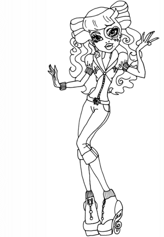 Monster High Operetta Coloring page