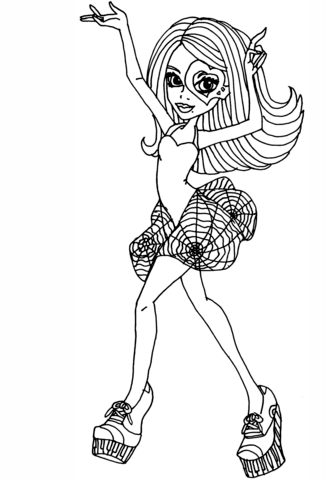 Monster High Operetta Doll Coloring page