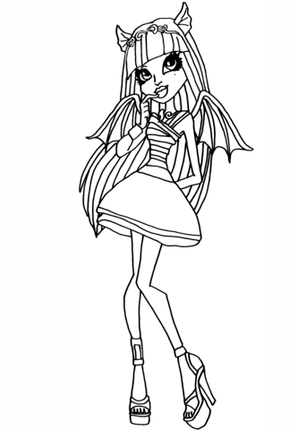 Monster High Rochelle Coloring page