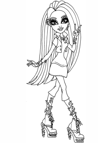 Monster High Venus McFlytrap Coloring page