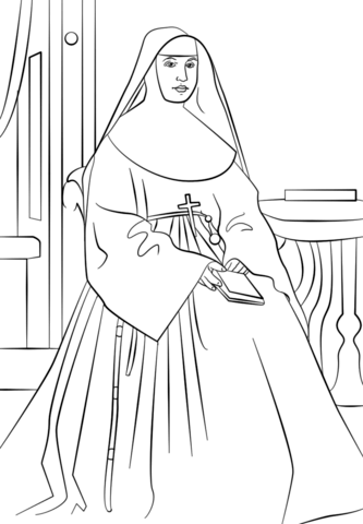 St. Marianne Cope Coloring page
