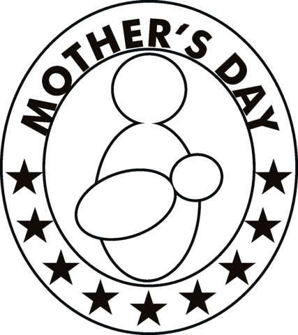 MotherвЂ™s Day poster Coloring page