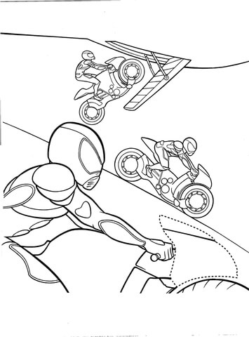 Motorbikers  Coloring page