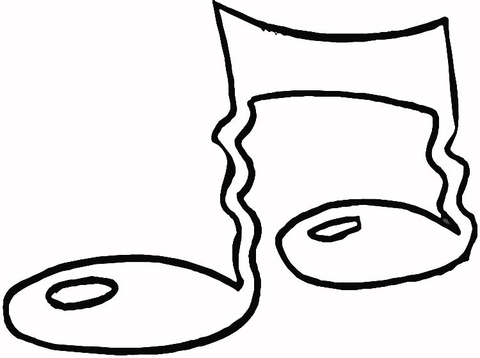 Music Note  Coloring page