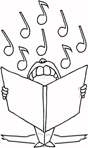 Musical Notes  Coloring page