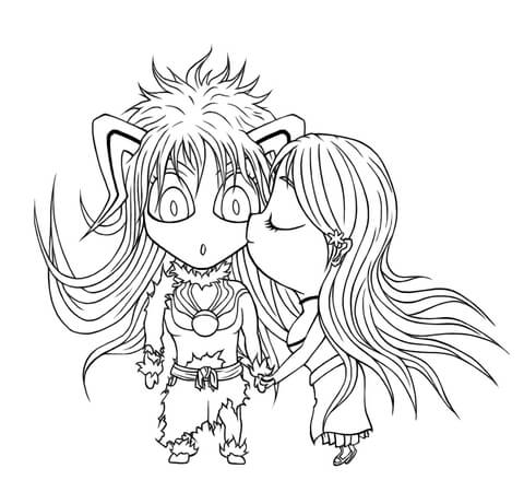 Ichihime chibi from Manga Bleach Coloring page