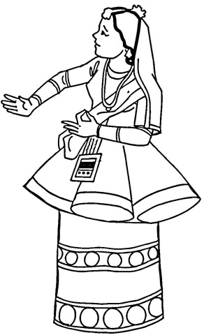 National Clothing  Coloring page