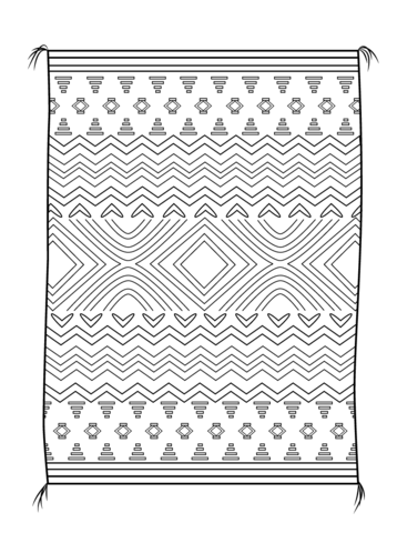 Navajo Blanket Coloring page