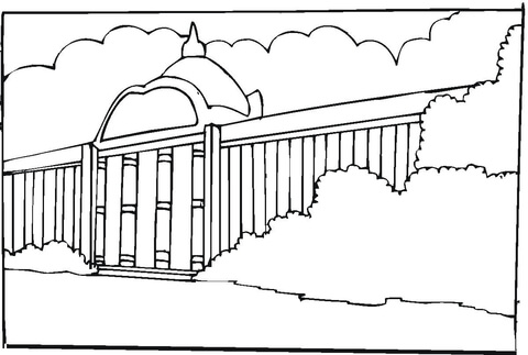 Museum   Coloring page