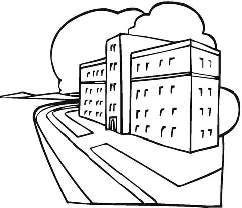 Hospital Coloring page