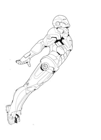 New Iron Man  Coloring page