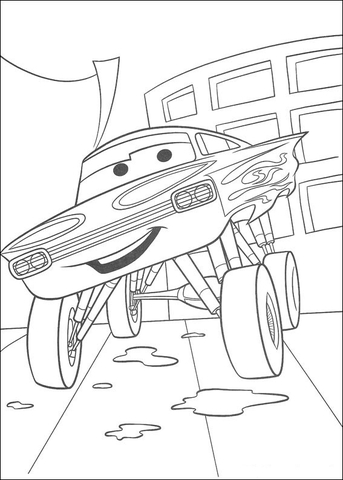 Like a bigfoot monster truck Coloring page