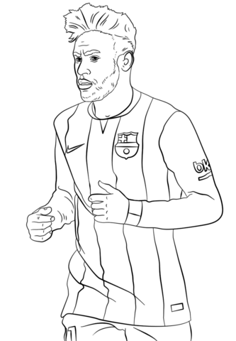 Neymar Coloring page