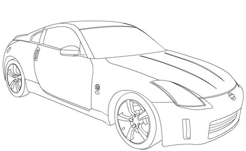 Nissan 350Z Coloring page
