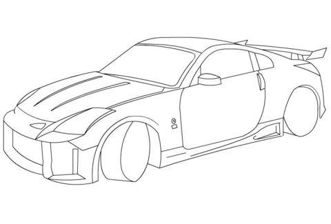 Nissan 350Z Coloring page