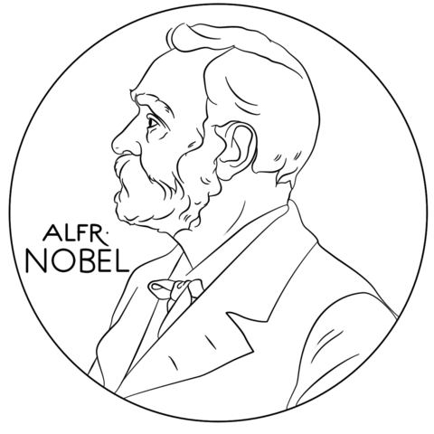 Alfred Nobel Coloring page