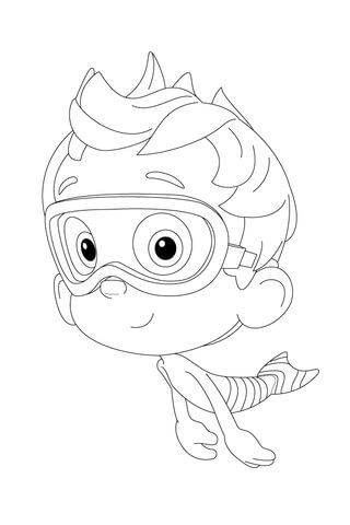Nonny Is Floating Past Coloring page