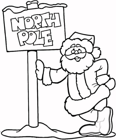 North Pole Coloring page