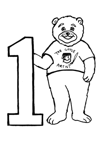 Number 1  Coloring page